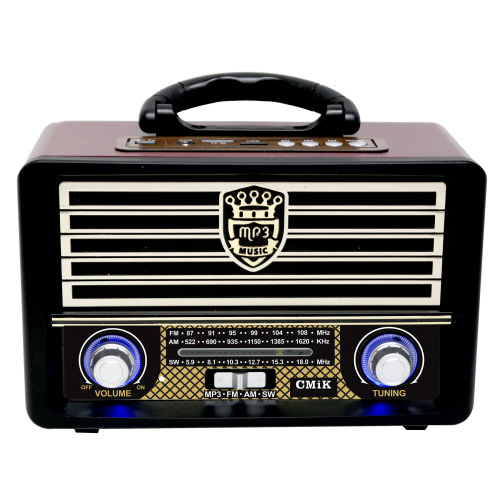 European Brand Old Old Old Radio FM Desktop Complex Antique External Plug-in Radio Wooden