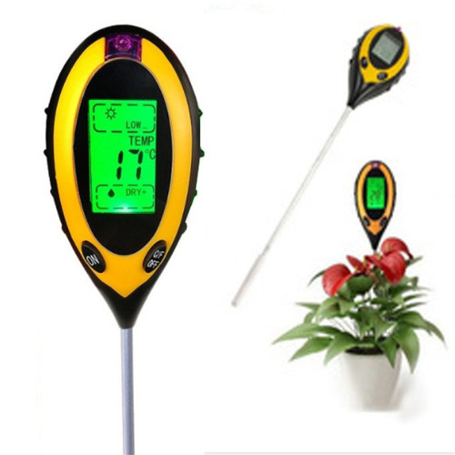 Four-in-One Soil Tester Soil PH Tester Illuminometer 3000 Temperature and Humidity Meter