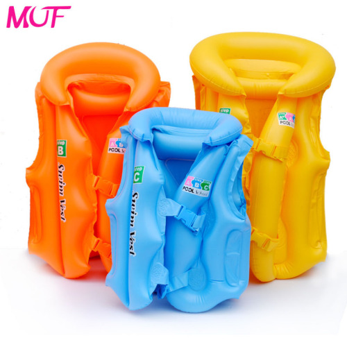 Factory Spot Supply PVC Inflatable Toys Small Size S Swimsuit Inflatable ABC Children‘s Life Jackets Buoyancy Back