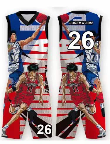 全身印刷 专业定制球衣  速干牛奶丝 柔软 舒适  透气 吸湿排汗