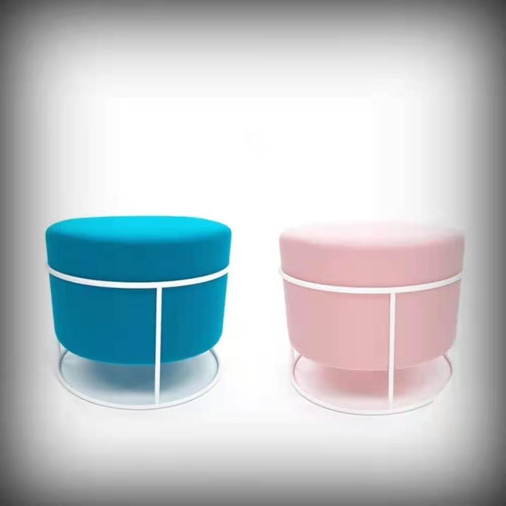 吕字家具客厅茶几北欧矮凳沙发凳圆凳子梳妆板凳门口轻奢穿换鞋凳