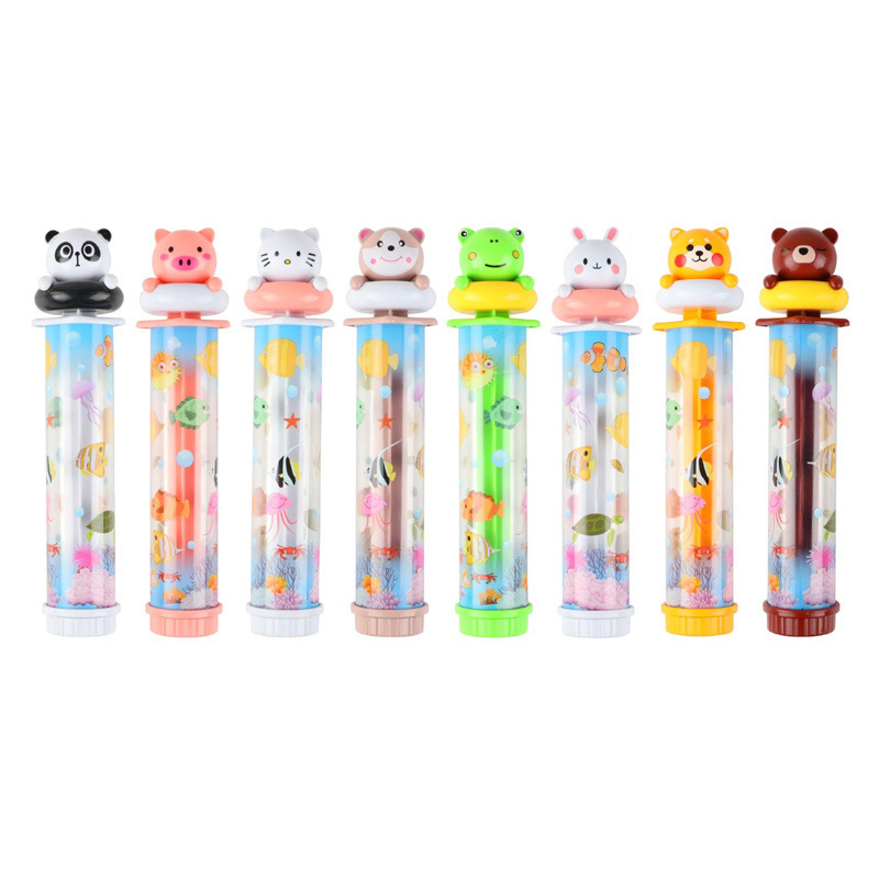 儿童卡通沙滩戏水玩具透明抽拉式水炮水枪地摊夏天儿童洗澡玩具