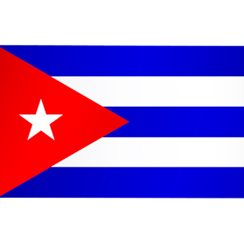 cross-border supply cuba flag no. 4 90 * 150cm polyester cloth double-sided printing support customization