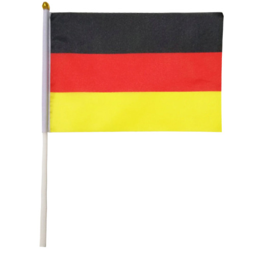 Cross-Border Supply of German Flag No. 8 14 * 21cm Germany Hand Flag Support Customization