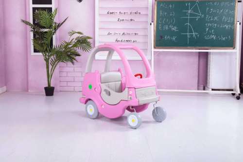 Children‘s Game Toy Car Naughty Castle Princess Car Plastic Four-Wheel Sliding Power Walker Kindergarten Small RV 