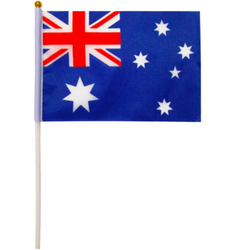 cross-border supply of australian flag no. 8 14 * 21cm hand flag polyester cloth flag customization