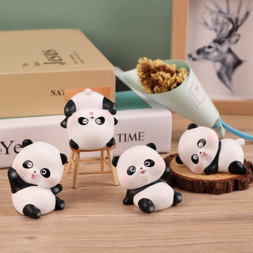 xinnong national treasure panda decoration panda rolling cute student children gift creative home decoration car ornaments