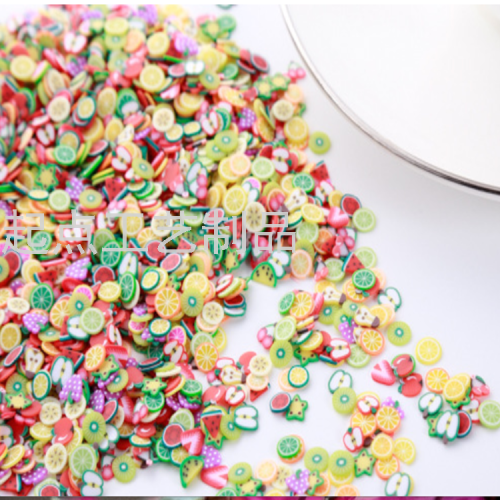 Polymer Cy Candy Animal Slice Nail Shaped Piece Crystal Mud Patch Mobile Phone Manicure Fruit Slice Nail Ornament Filler