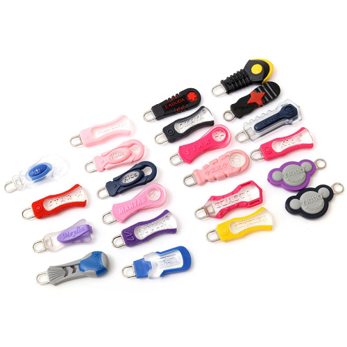 backpack accessories diy accessories pull head injection pull head zipper head customized pvc pull piece zipper head buckle multi-color