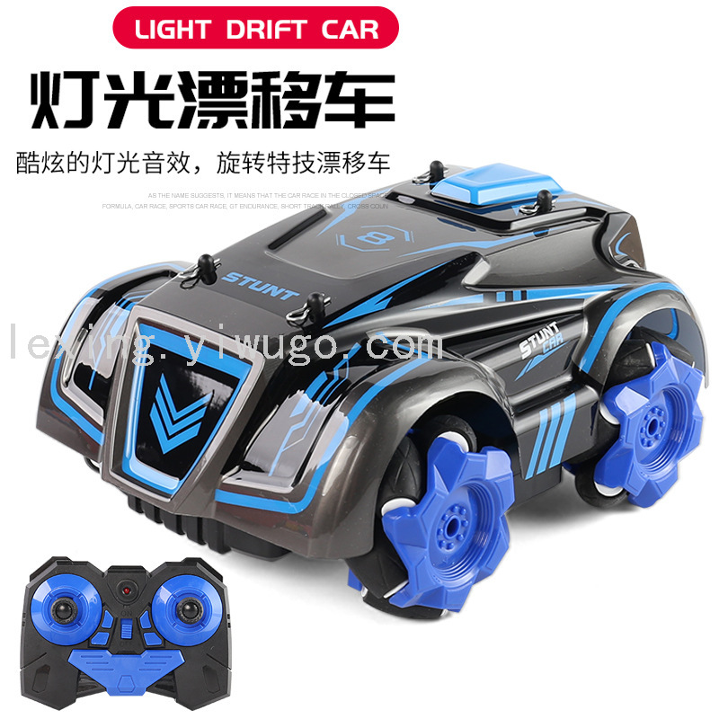 跨境遥控特技车RC漂移车灯光音乐旋转特技车STUNT新款玩具遥控车