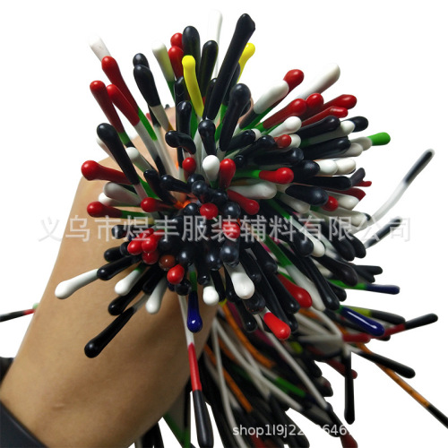 New Epoxy Rope Head Dip Zipper Head Silicone Pull Head Luggage Clothing Color Environmental Protection Rope Pull Tail