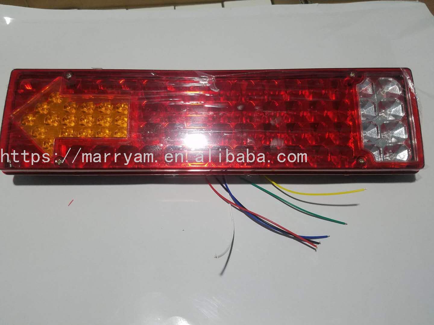 货车后尾灯LED刹车爆闪灯电子尾灯刹车右转向灯长条方形改装配件