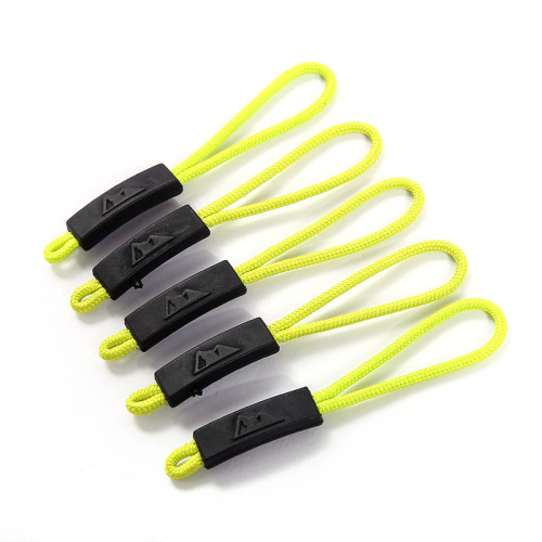 fluorescent yellow new injection zipper head factory direct luggage zipper tail rope outdoor sportswear zipper