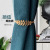 Light Luxury Nordic Simple Curtain Bandage Metal Leaf Rope Drawstring Storage Clip New House Curtain Buckle