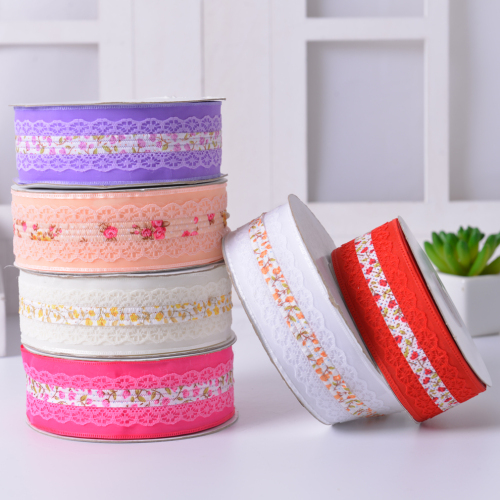 Colorful Printing Pattern Lace DIY Clothing Sccessories Ornament Curtain Accessories Lace Factory Direct Sales