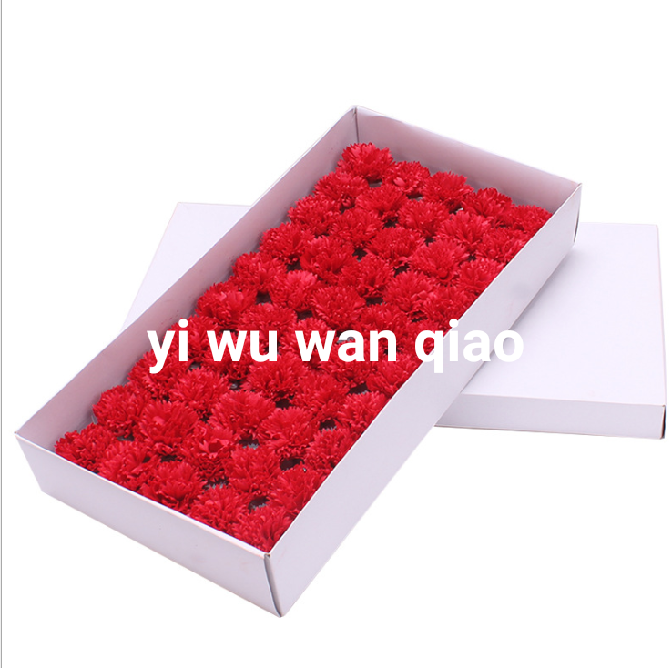 母亲节教师节礼物仿真康乃馨香皂肥皂花头包装材料