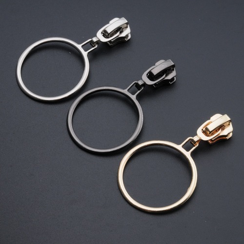 no. 5 metal zipper head clothing accessories 5# zipper circle automatic head pull head factory direct sales