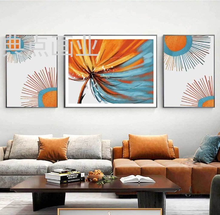 新款手绘油画UV喷绘画高清打印帆布画欧洲风格挂画抽象风格装饰画