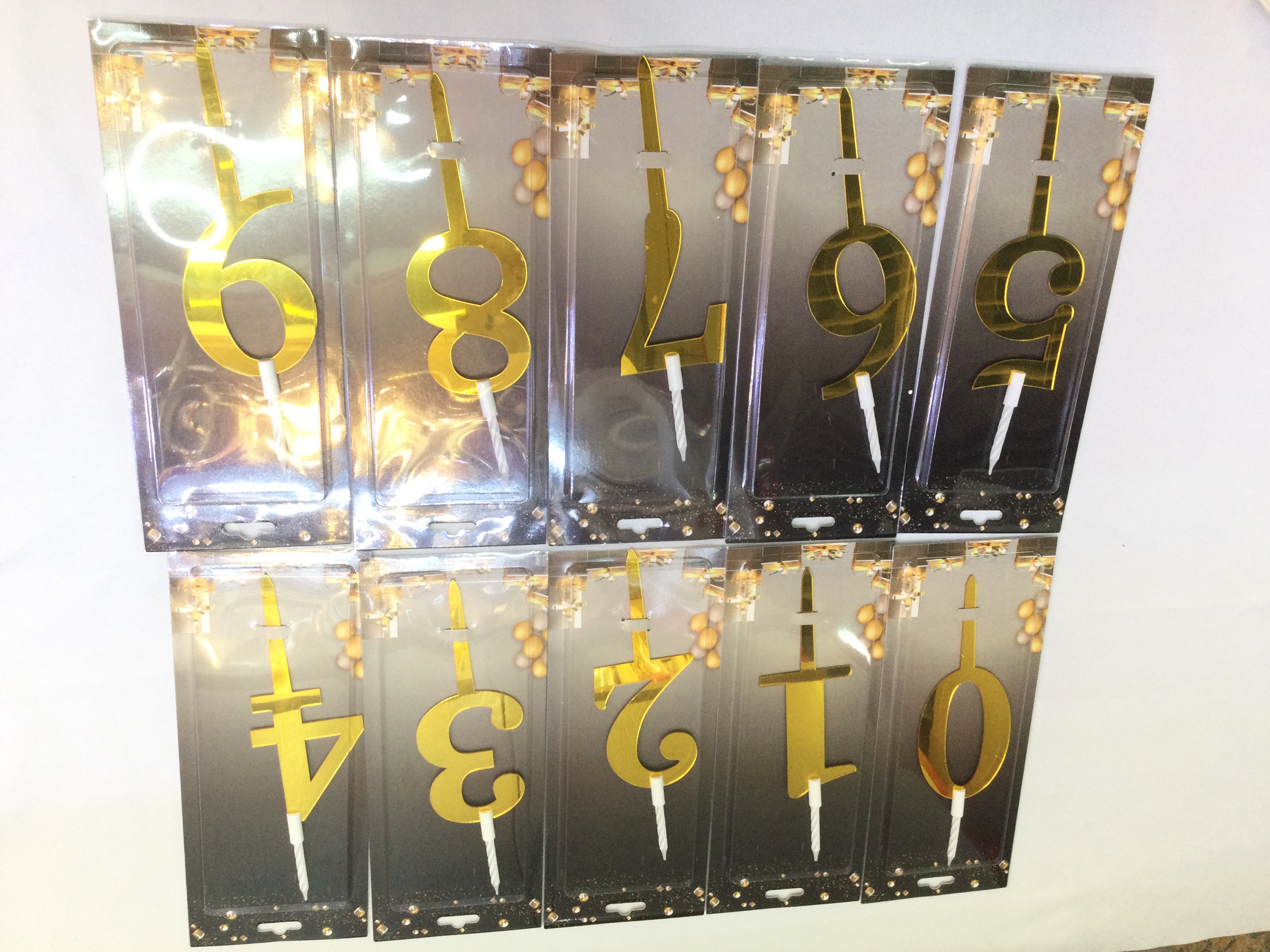 数字亚克力生日派对用品烫金蛋糕插牌插旗插卡烘焙摆件蛋糕装饰