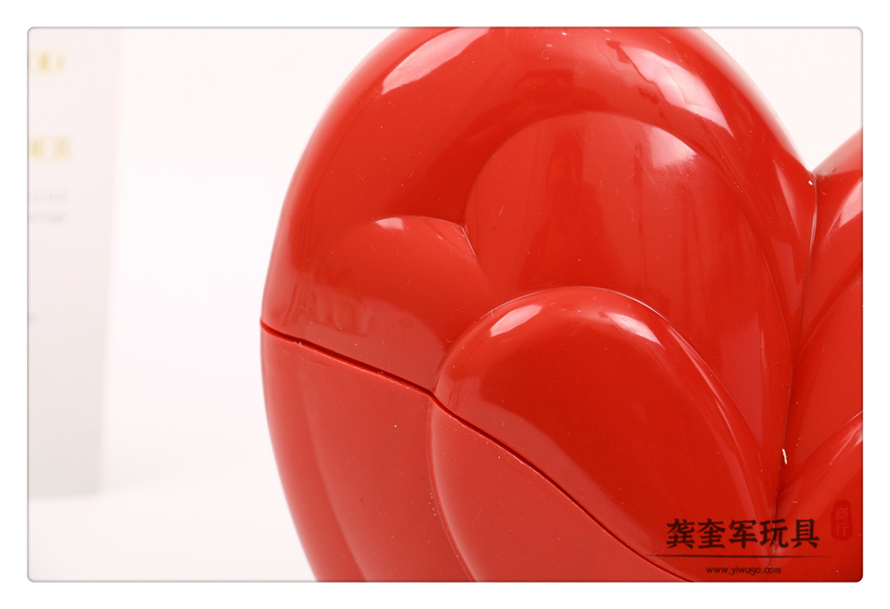 龚奎军玩具商行荣誉出品 红色款爱心桃形状可拆卸设计收纳储物盒详情11