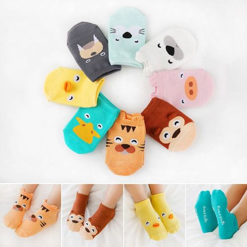 animal party three-dimensional boat socks korean new cartoon children‘s polyester cotton baby baby non-slip floor socks c002