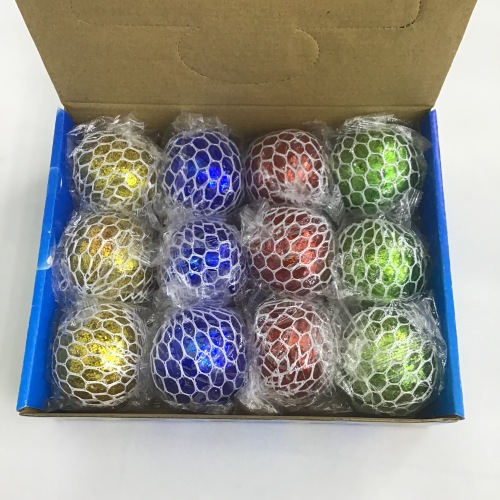 Self-Selling Decompression Colorful Beads Grape Ball Vent Gold Powder Ball 6cm Hand Pinch Grape Ball Decompression Funny Water Ball