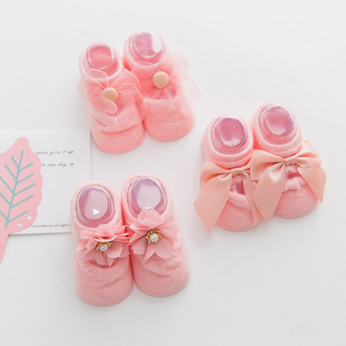 children‘s socks 3 pairs lace bow hole socks korean thin hollow baby boat socks cotton children‘s socks wholesale