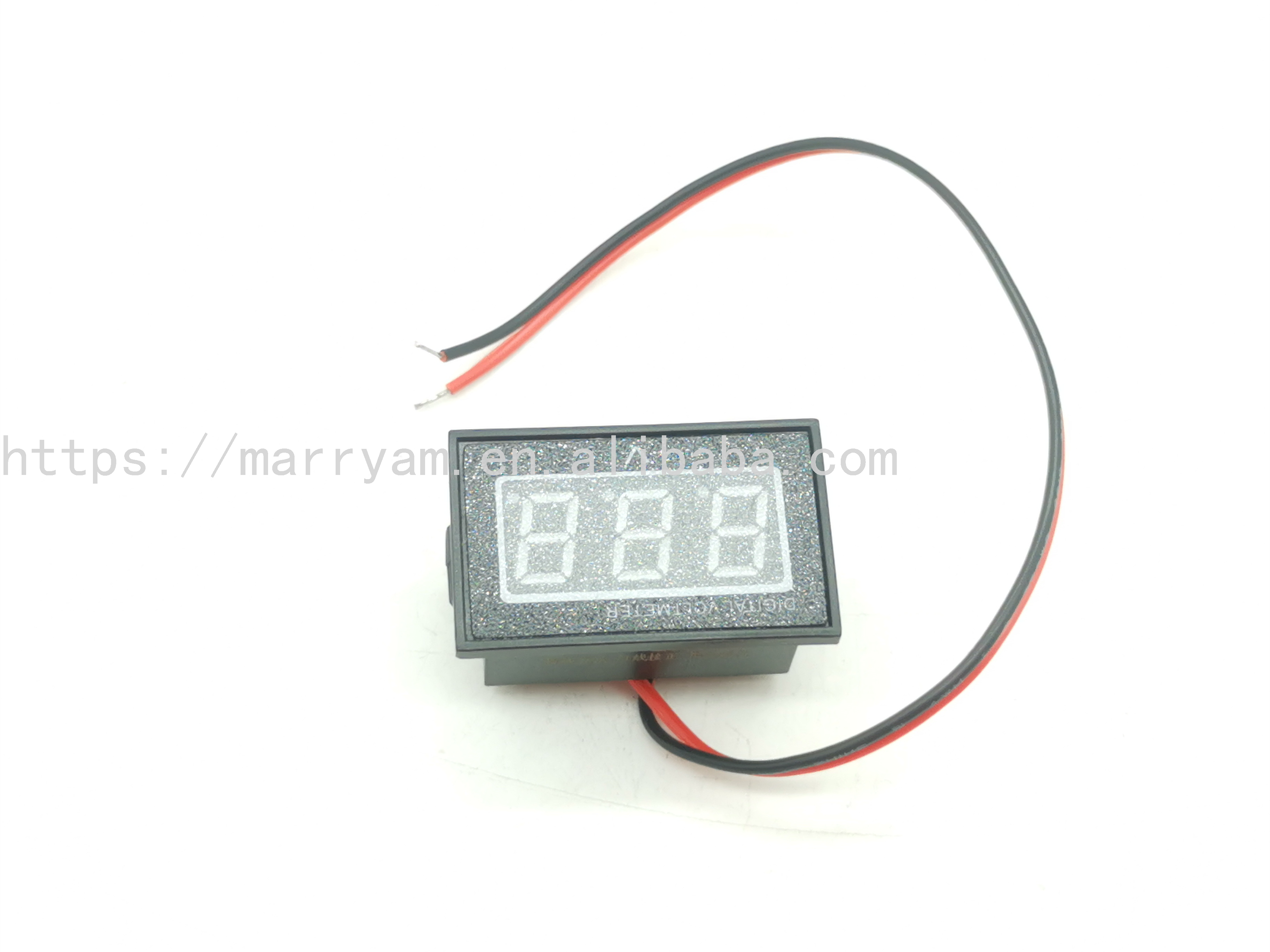 汽车仪表52MM数字红光增压水温油温油压电压转速表改装配件