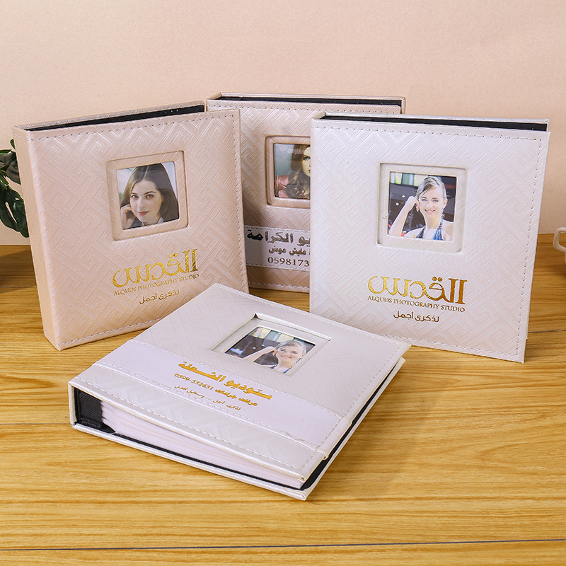 4R代系列皮面相册高端婚纱照情侣照片纪念册外语定做影集相册制作