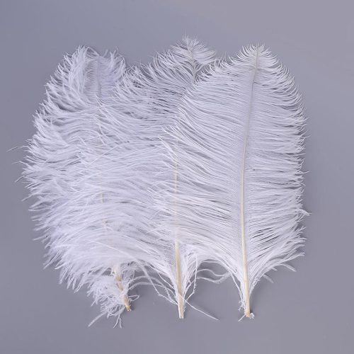 40-45cm White Ostrich Feather Stage Performance Decoration Ostrich Feather Factory Direct Supply