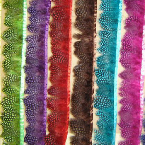 factory direct supply color feather pearl chicken feather cloth edge home decoration ornament crafts