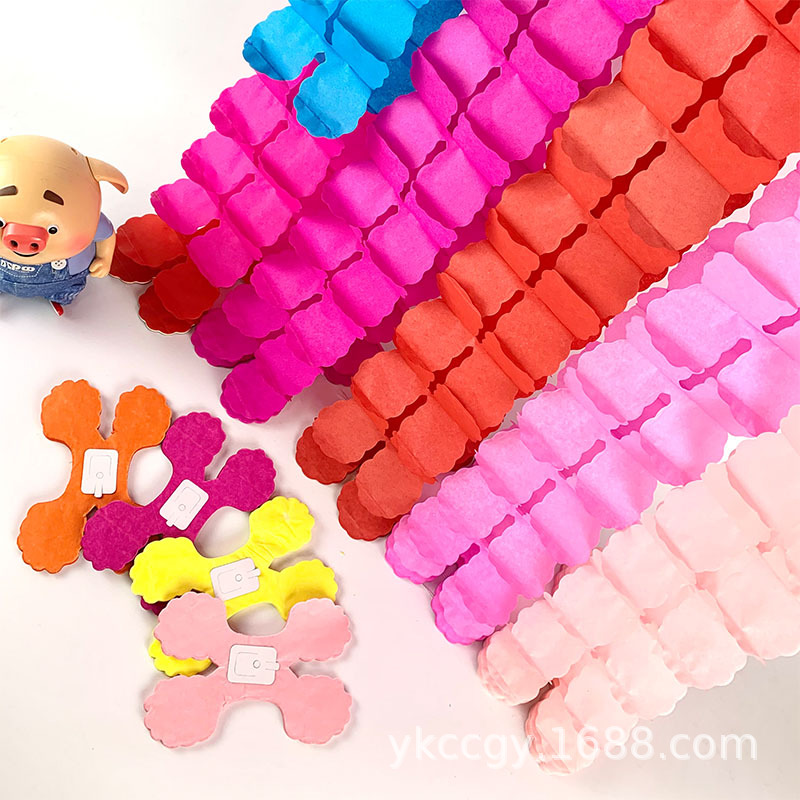 定制婚庆装饰四叶草纸拉花店铺节庆生日派对场地布置四叶草纸拉花