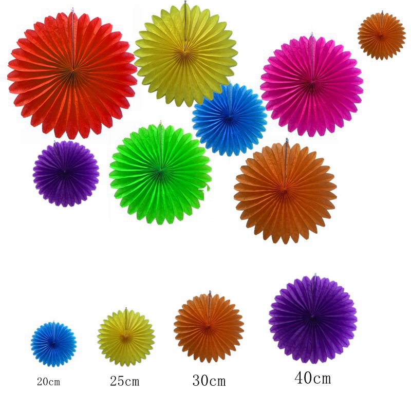 厂家直供蜂巢花朵纸花扇  派对节庆场地布置挂饰镂空蜂窝纸扇花