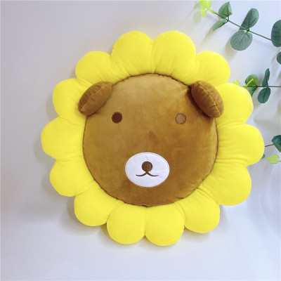 Factory Direct Sales SUNFLOWER Lion Cushion Plush Toy Cushion Sofa Cushion Afternoon Nap Pillow Car and Office
