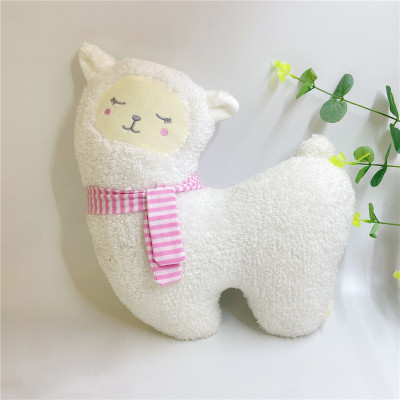 Factory Direct Sales Ins Nordic Style Sheep Pack Grass Mud Horse Home Pillow Doll Plush Toys to Map Sample Customization