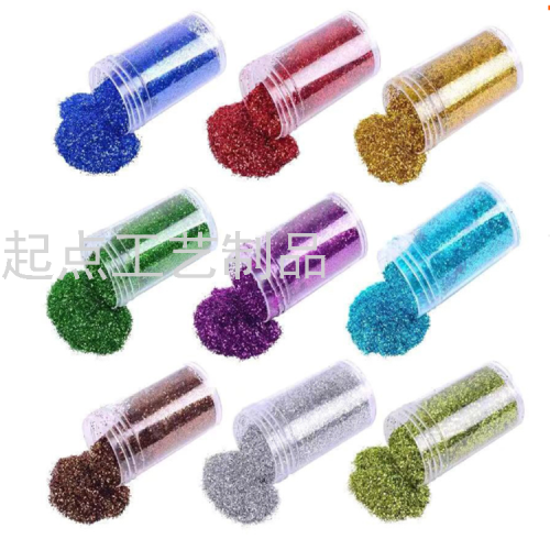12 Bottles Boxed Glitter Glitter Powder Sequins Children DIY Painting Colorful Gold Powder Sequin Cistmas Nail Sequins