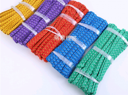 5 Flower Imported Double-Layer Hollow Color Elastic Band Horse Belt Elastic String