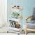 Three-tier trolley kitchen Storage Rack Bedroom Baby Storage Rack Movable with Wheels Trolley