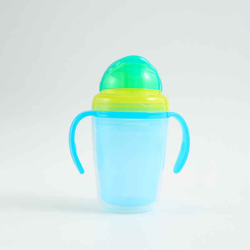 婴儿用品防摔双层保温饮水直饮杯儿童防呛吸管喝水杯详情2