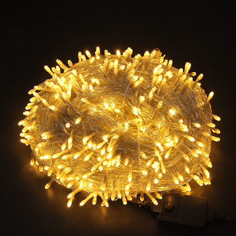 24V低压LED灯串户外防水彩灯闪灯串灯圣诞过年装饰灯春节商场布置