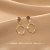 Sterling Silver Needle Earrings Women's Korean-Style Graceful Online Influencer Popular Anti Allergy Ear Jewelry New Fashion Earrings