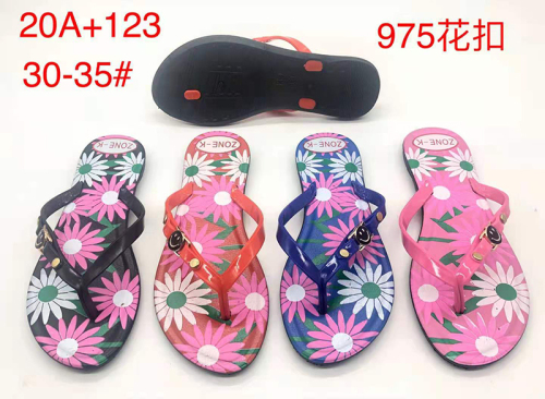 foreign trade pvc blowing african hard bottom printed black beach flip flops women‘s outer slippers factory custom