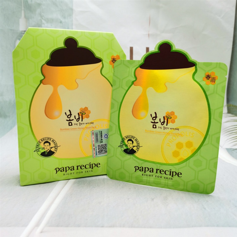一般贸易 paparecipe春雨蜂蜜绿色弹力面膜 10片装