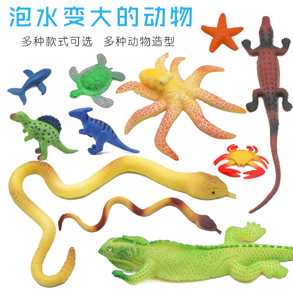 创意海洋生物吸水膨胀玩具泡水变大 水精灵  新奇特出口热销玩具