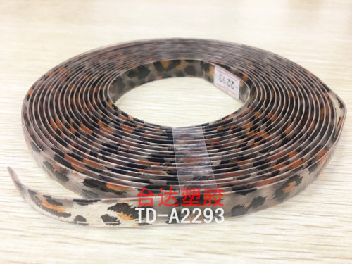 12mm Super Transparent Pvc Transfer Leopard Strap Professional Manufacturer