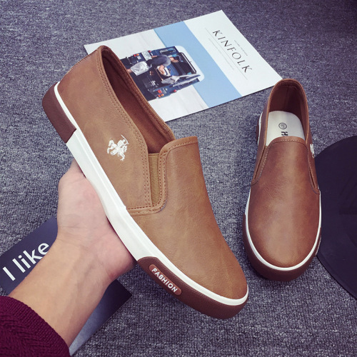 spring new leather shoes slip-on loafers men‘s shoes casual shoes cross-border men‘s shoes white shoes board shoes men‘s shoes