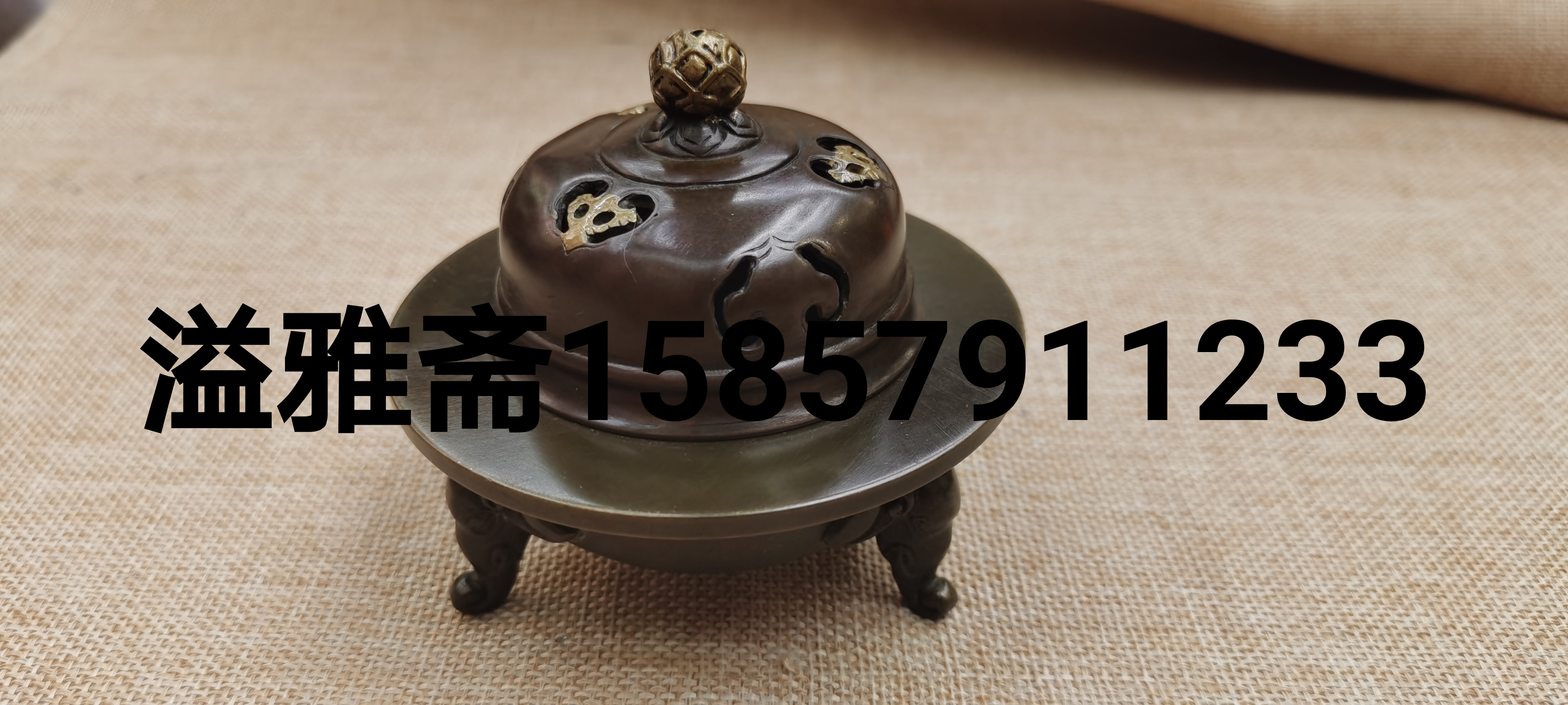 铜香炉三足象香炉