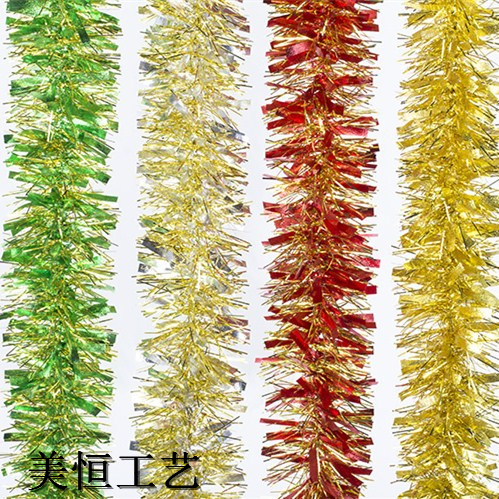 圣诞彩条彩条门帘雨丝门帘圣诞装饰婚庆节日用品