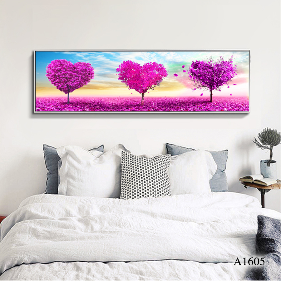 简约花卉床头装饰画水晶无框画家庭酒店背景墙画轻奢风格挂画