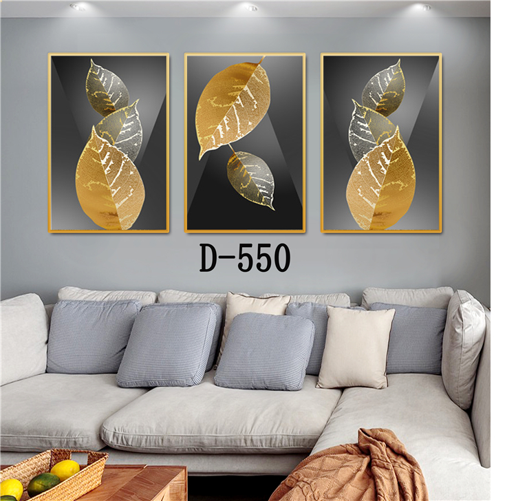 金叶子奢侈装饰画简约无框画家庭客厅走廊酒店壁饰装饰画